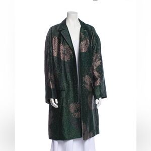 Metallic Forest Green Fancy Coat